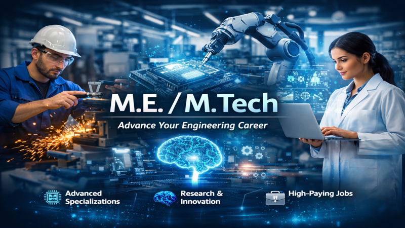 M.E. / M.Tech: Advanced Engineering Programs for a Future-Ready Career