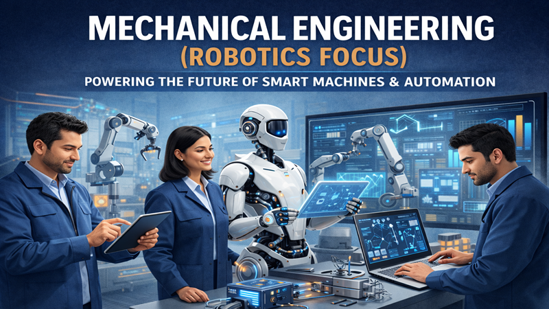 Mechanical Engineering (Robotics Focus): Powering the Future of Smart Machines & Automation