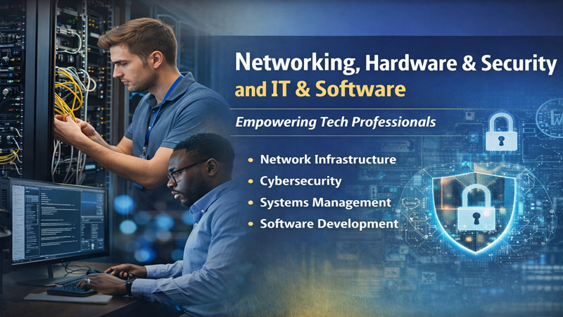 Networking, Hardware & Security and IT & Software: The Backbone of the Digital World