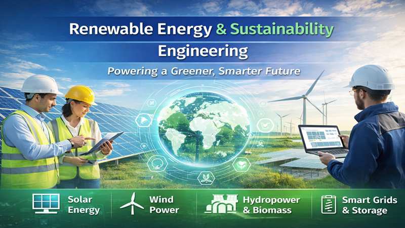 Renewable Energy & Sustainability Engineering: Powering a Greener, Smarter Future