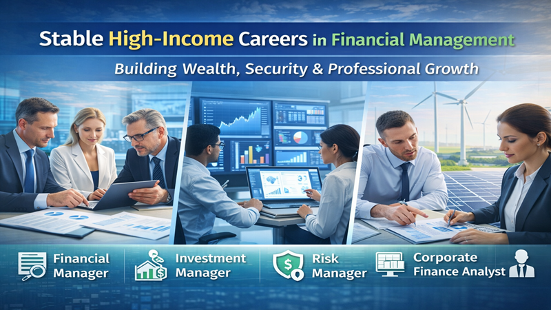 Stable High-Income Careers in Financial Management: Building Wealth, Security & Professional Growth